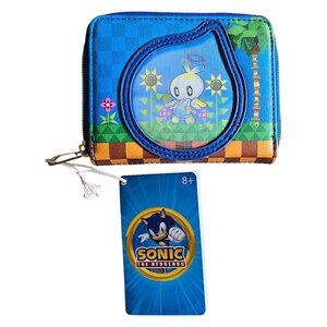 Loungefly Sonic the Hedgehog Chaos Garden Lenticular Zip Around Wallet HTF